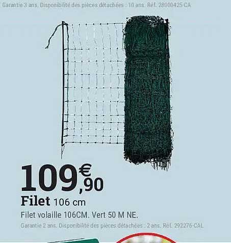 Filet 106 cm