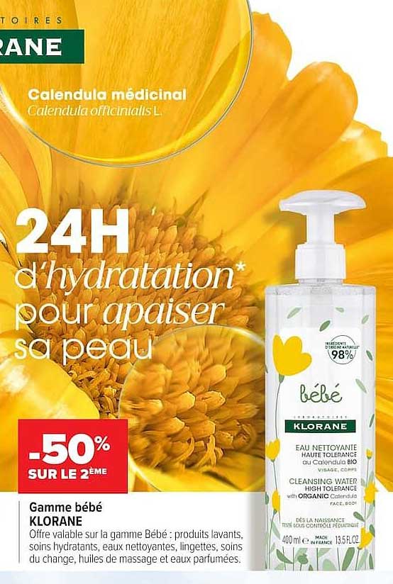 Gamme bébé KLORANE