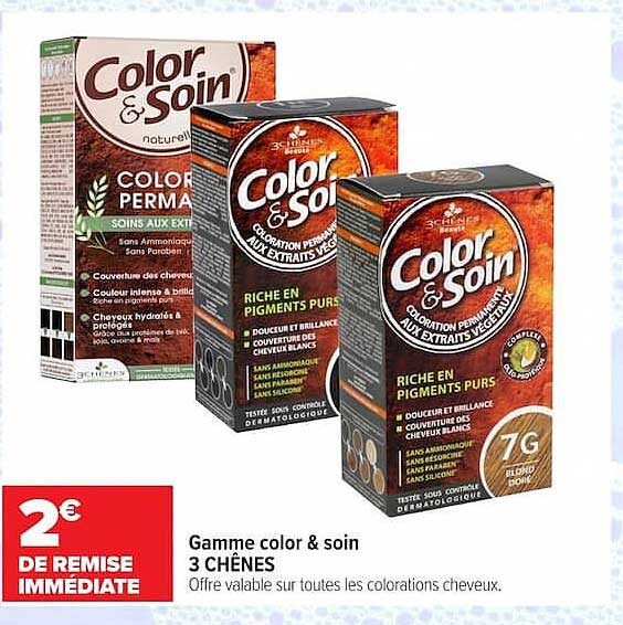 Gamme color & soin 3 CHÊNES