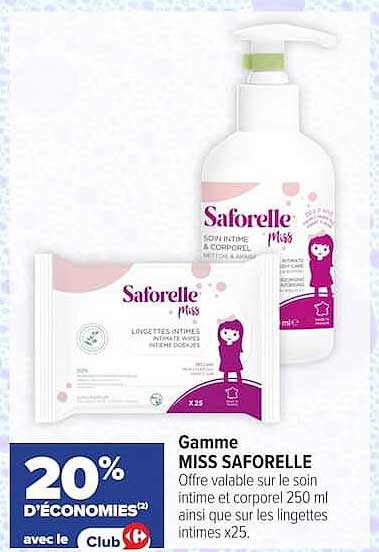 Gamme MISS SAFORELLE