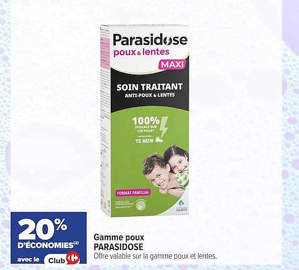 Gamme poux PARASIDOSE