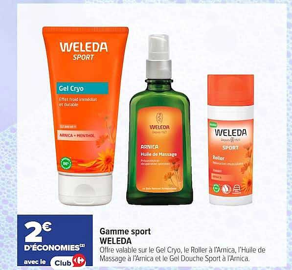 Gamme sport WELEDA