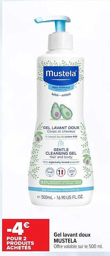 Gel lavant doux MUSTELA