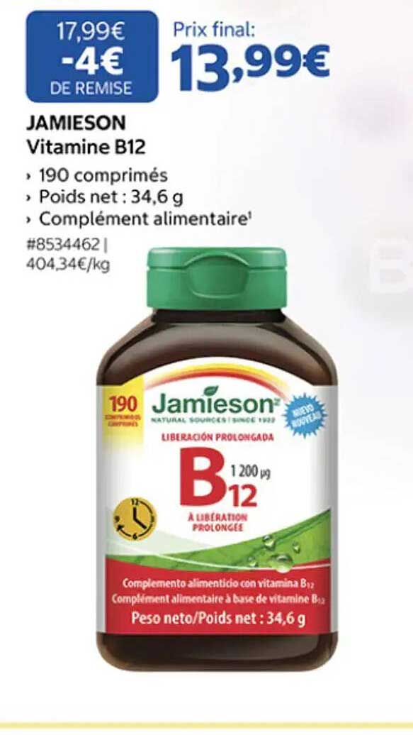 JAMIESON Vitamine B12