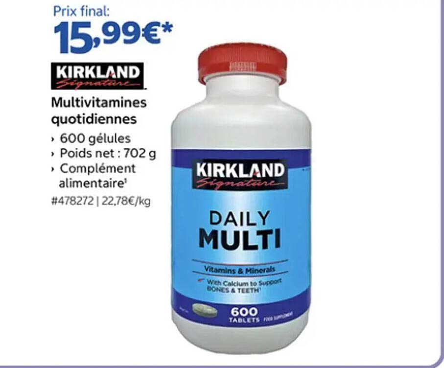 KIRKLAND Signature Multivitamines quotidiennes