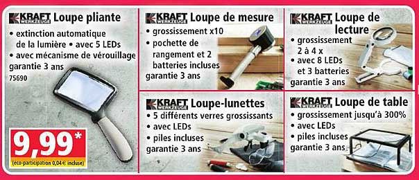 KRAFT Loupe pliante