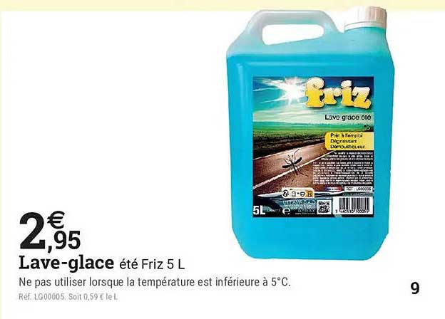 Lave-glace été Friz 5 L