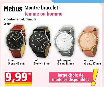 Mebus Montre bracelet femme ou homme