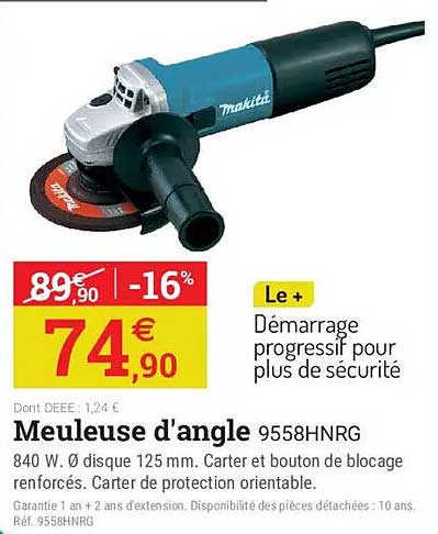 Meuleuse d'angle 9558HNRG
