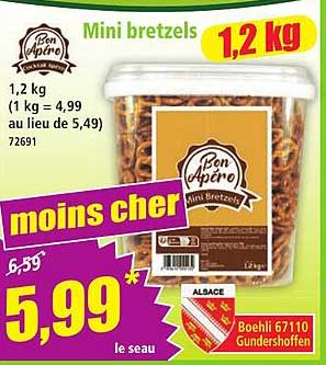 Mini bretzels 1,2 kg