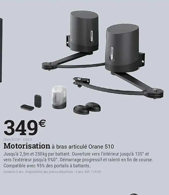 Motorisation à bras articulé Orane 510