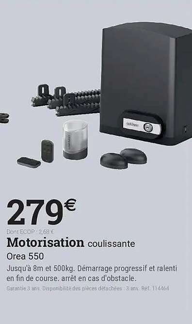 Motorisation coulissante Orea 550