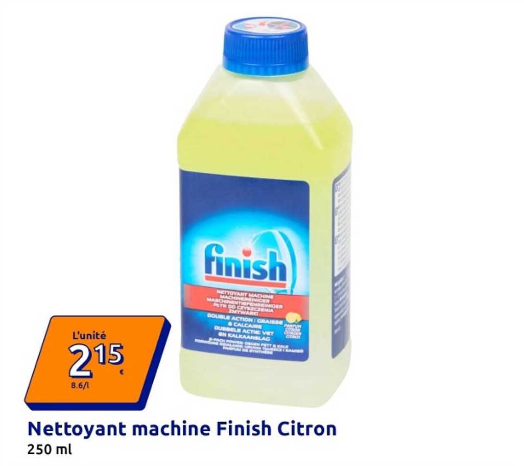 Nettoyant machine Finish Citron