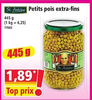 Petits pois extra-fins