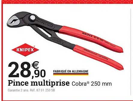 Pince multiprise Cobra® 250 mm