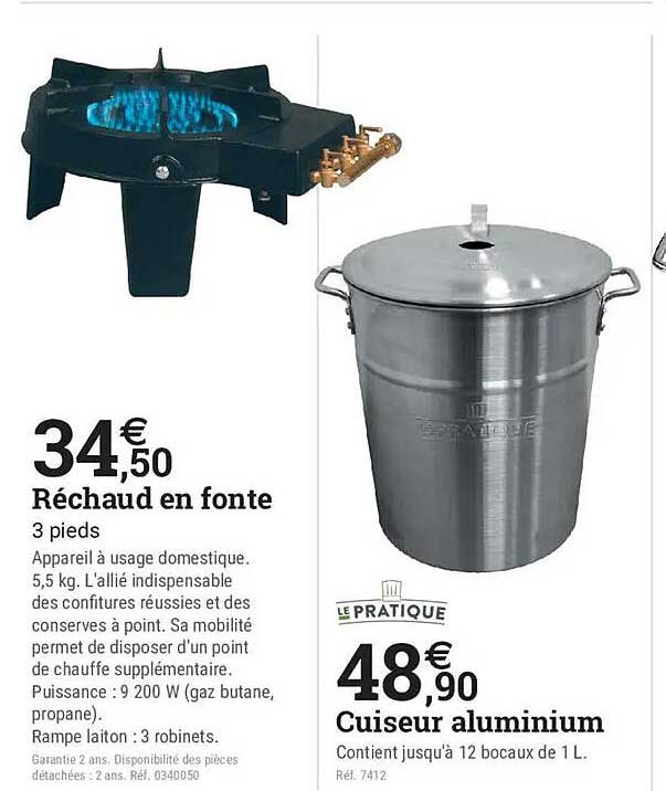 Réchaud en fonte 3 pieds