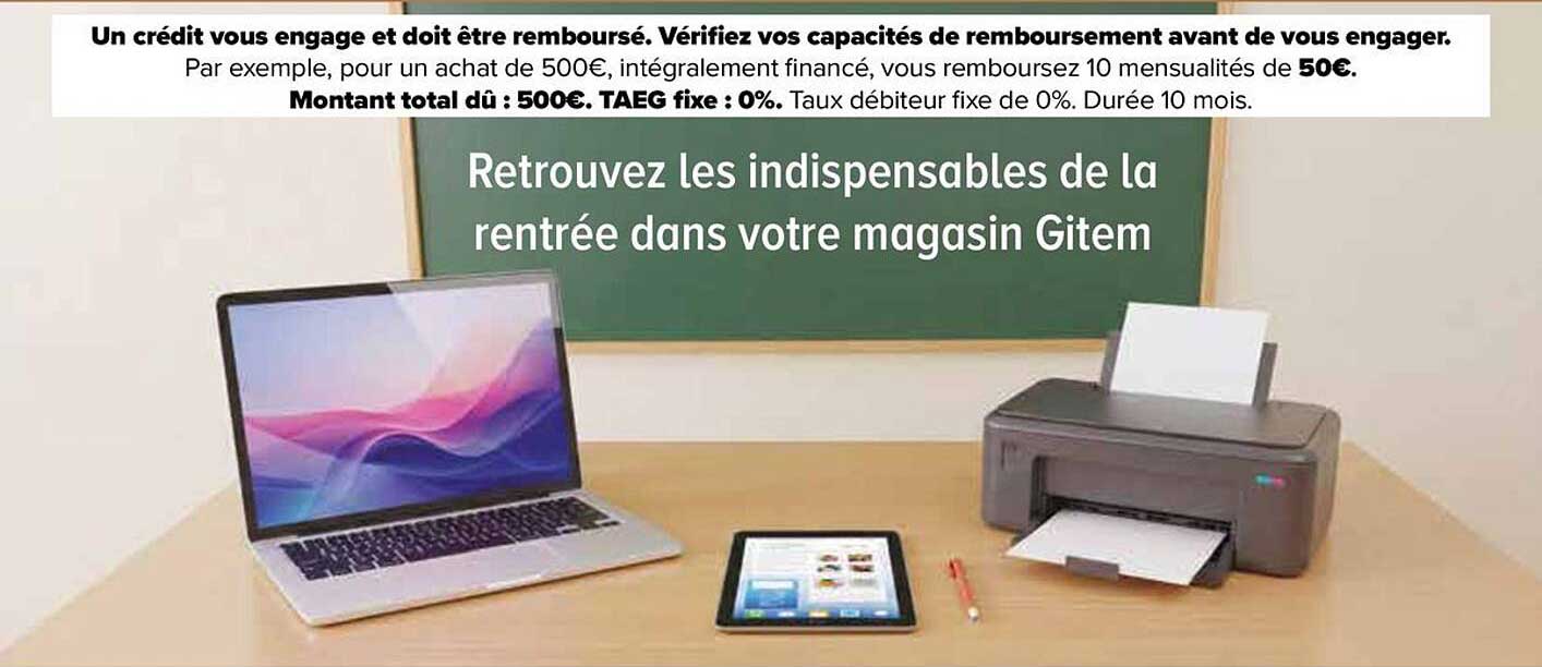 Retrouvez les indispensables de la rentrée dans votre magasin Gitem