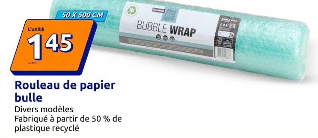 Rouleau de papier bulle