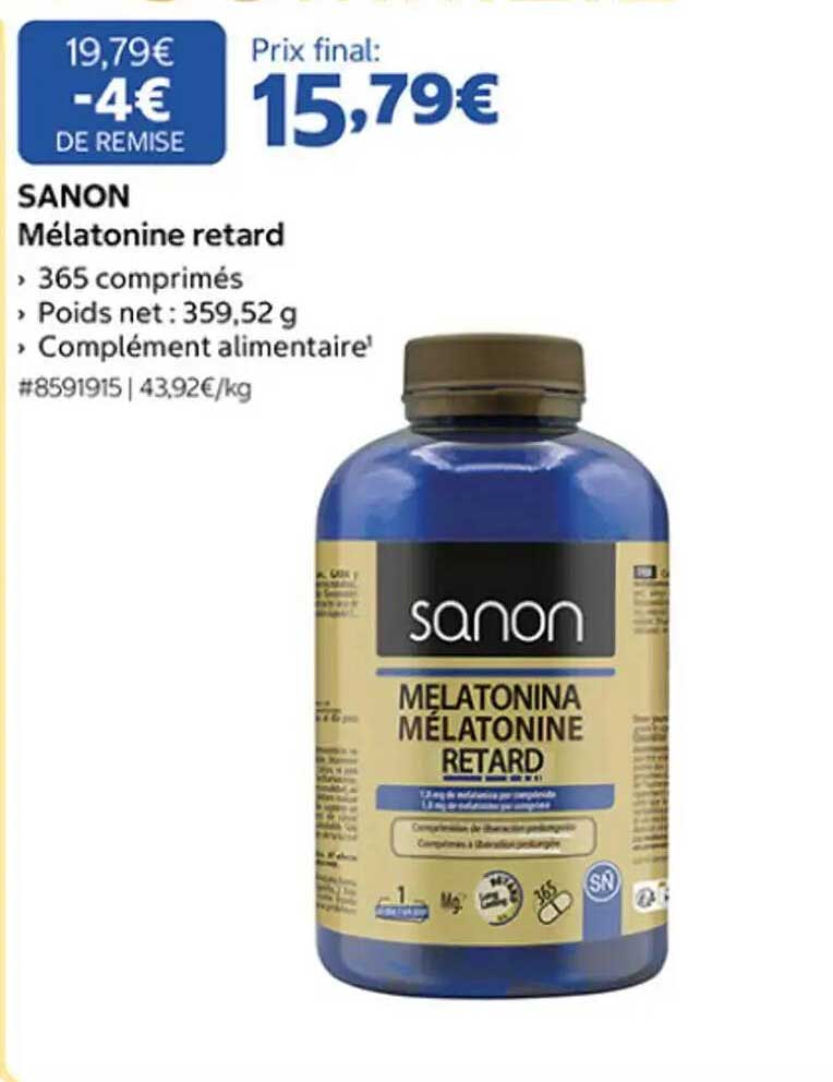 SANON Mélatonine retard