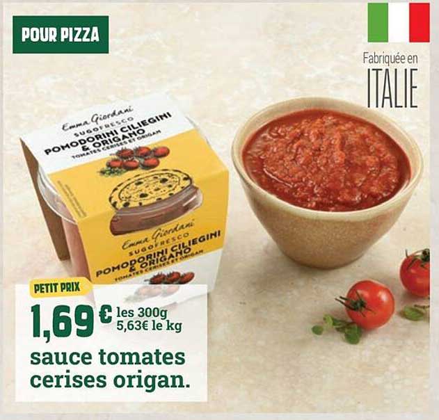 sauce tomates cerises origan.