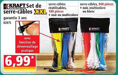 Set de serre-câbles XXL
