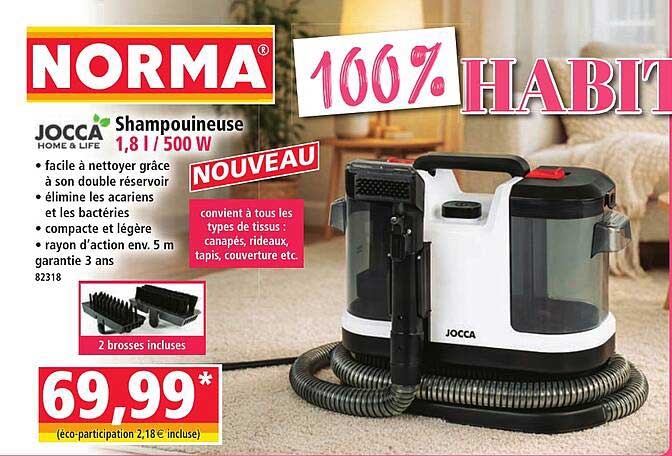 Shampouineuse 1,8 l / 500 W