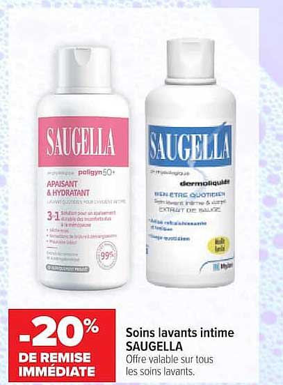 Soins lavants intime SAUGELLA