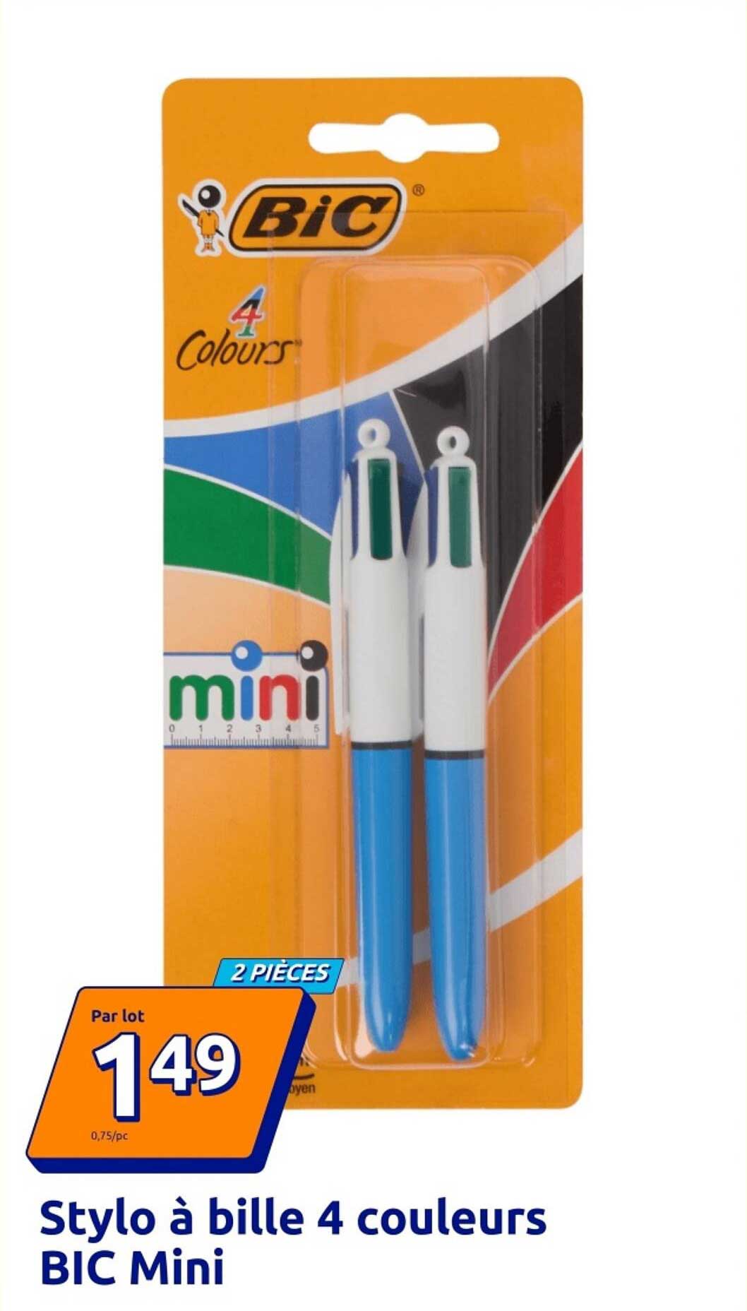 Stylo à bille 4 couleurs BIC Mini