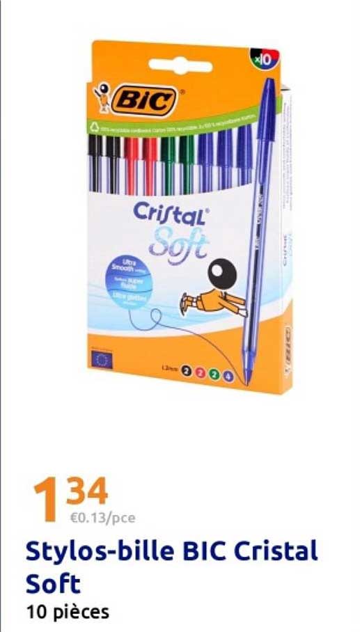 Stylos-bille BIC Cristal Soft