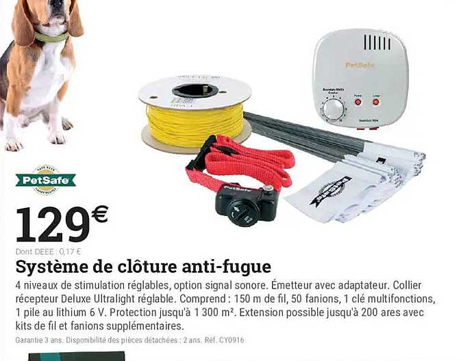 Système de clôture anti-fugue