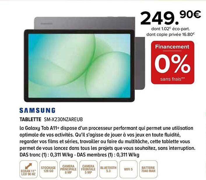 TABLETTE SM-X230NZAREUB