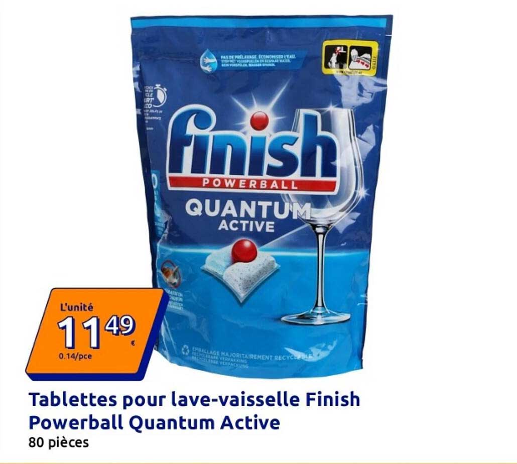 Tablettes pour lave-vaisselle Finish Powerball Quantum Active