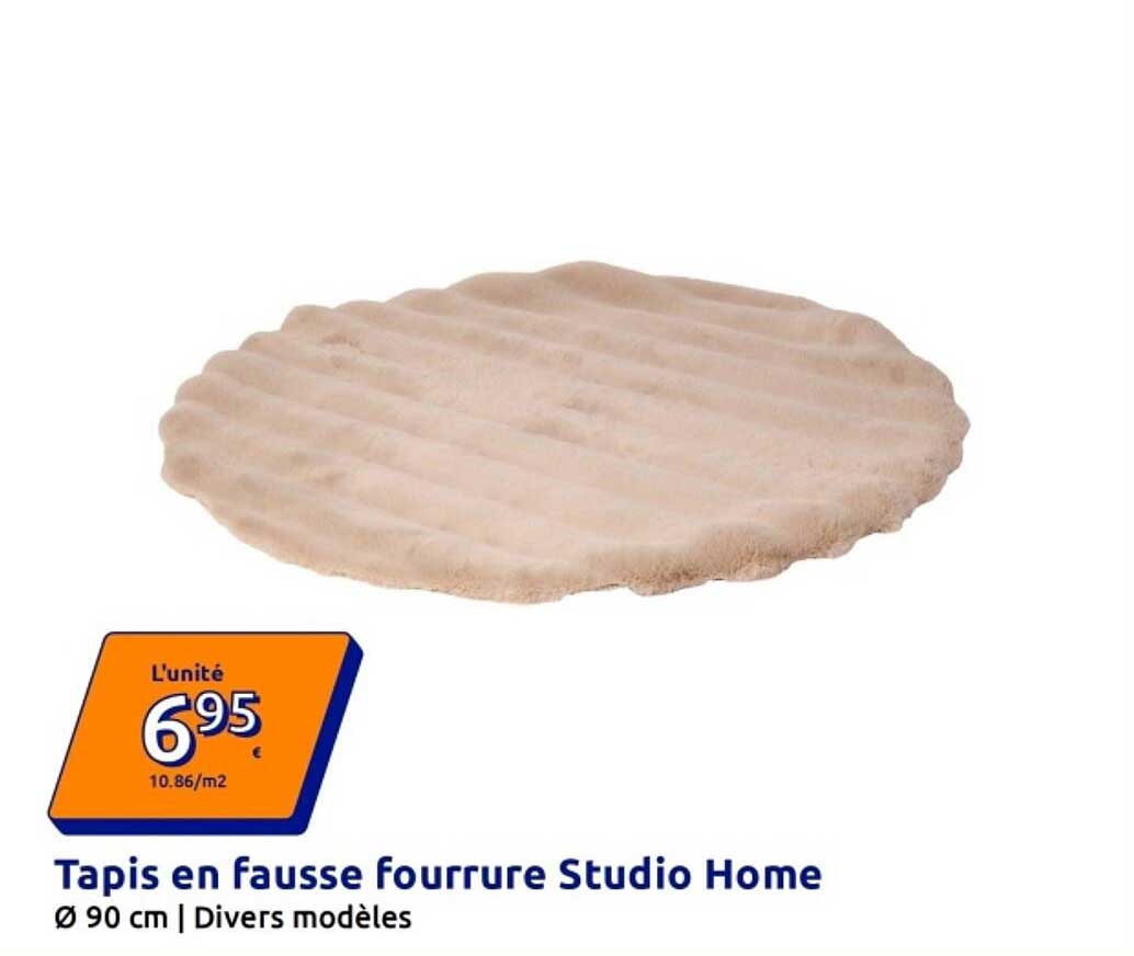 Tapis en fausse fourrure Studio Home