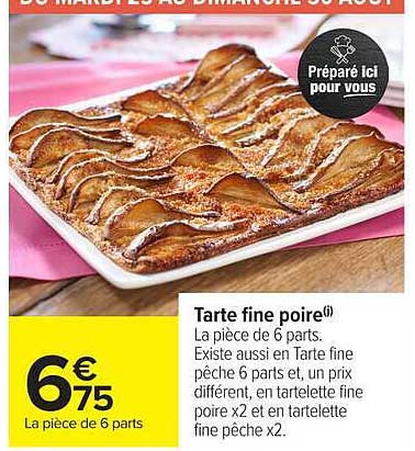 Tarte fine poire