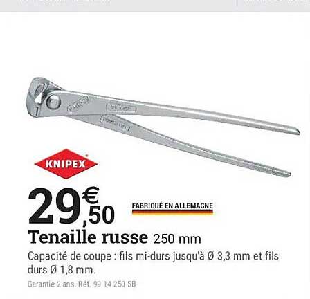 Tenaille russe 250 mm