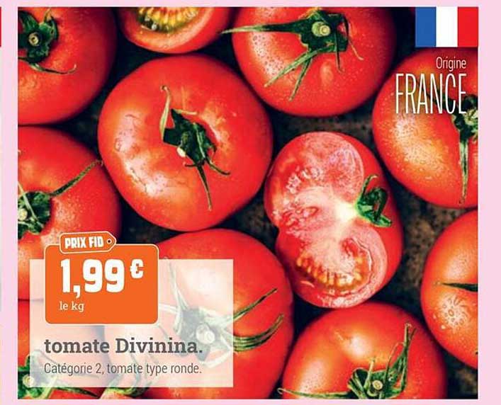 tomate Divinina. Catégorie 2, tomate type ronde.