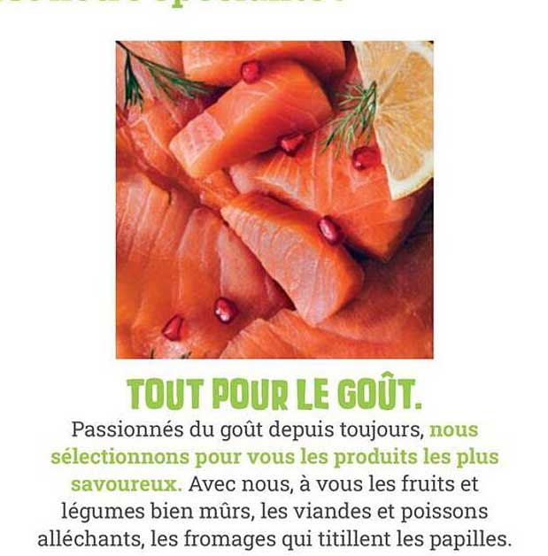 TOUT POUR LE GOÛT.