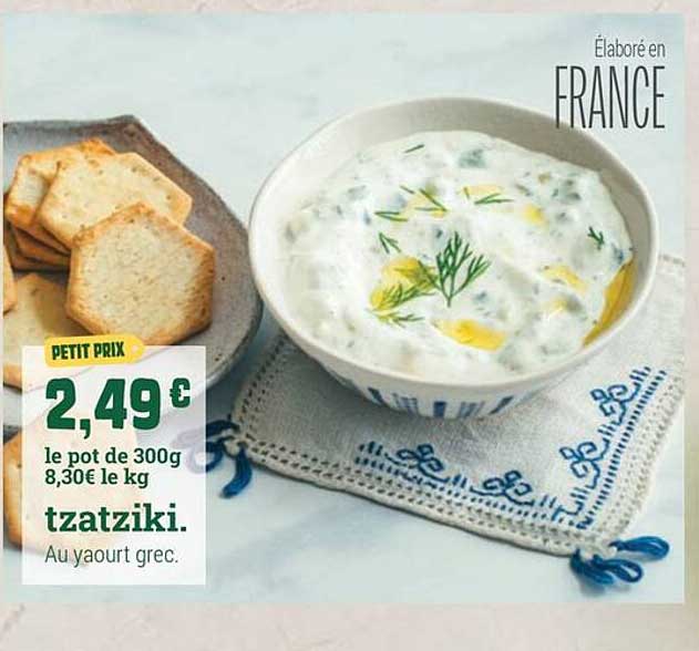 tzatziki. Au yaourt grec.