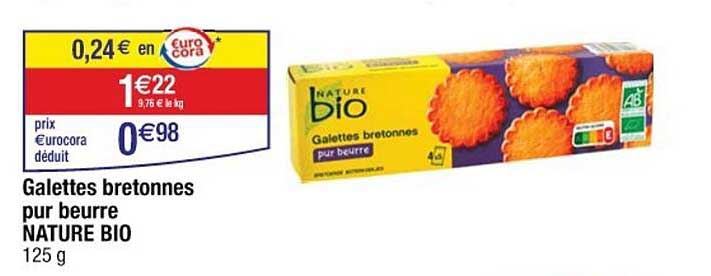 Galettes bretonnes pur beurre NATURE BIO