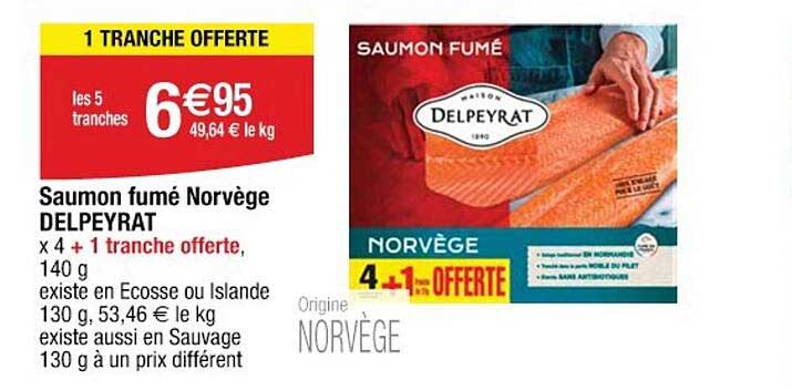 Saumon fumé Norvège DELPEYRAT