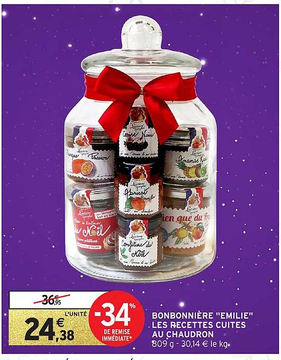 BONBONNIÈRE "ÉMILIE" LES RECETTES CUITES AU CHAUDRON
