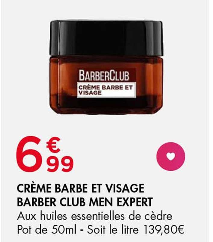 CRÈME BARBE ET VISAGE BARBER CLUB MEN EXPERT