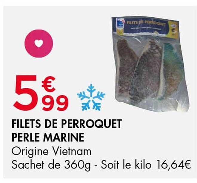 FILETS DE PERROQUET PERLE MARINE