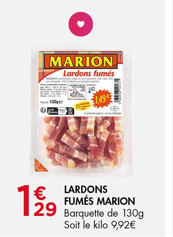 LARDONS FUMÉS MARION