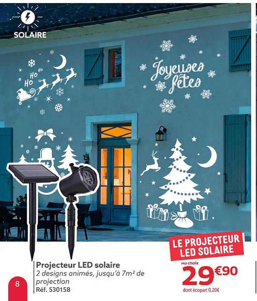 Projecteur LED solaire
