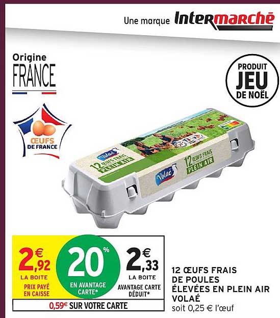 12 Œufs frais de poules élevées en plein air