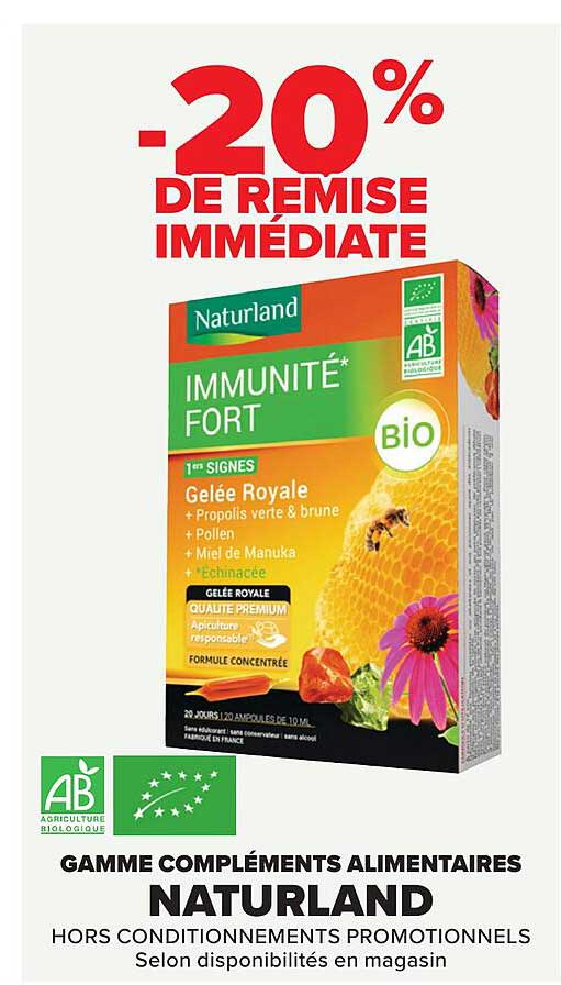 -20% DE REMISE IMMEDIATE