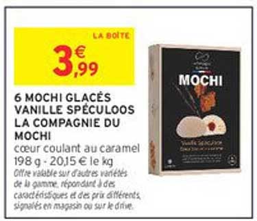 6 MOCHI GLACÉS VANILLE SPÉCULOOS LA COMPAGNIE DU MOCHI