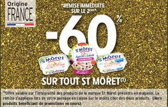 -60 % SUR TOUT ST MORET(*)