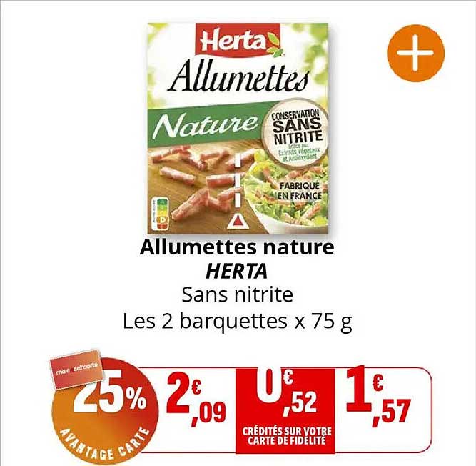 Allumettes nature HERTA